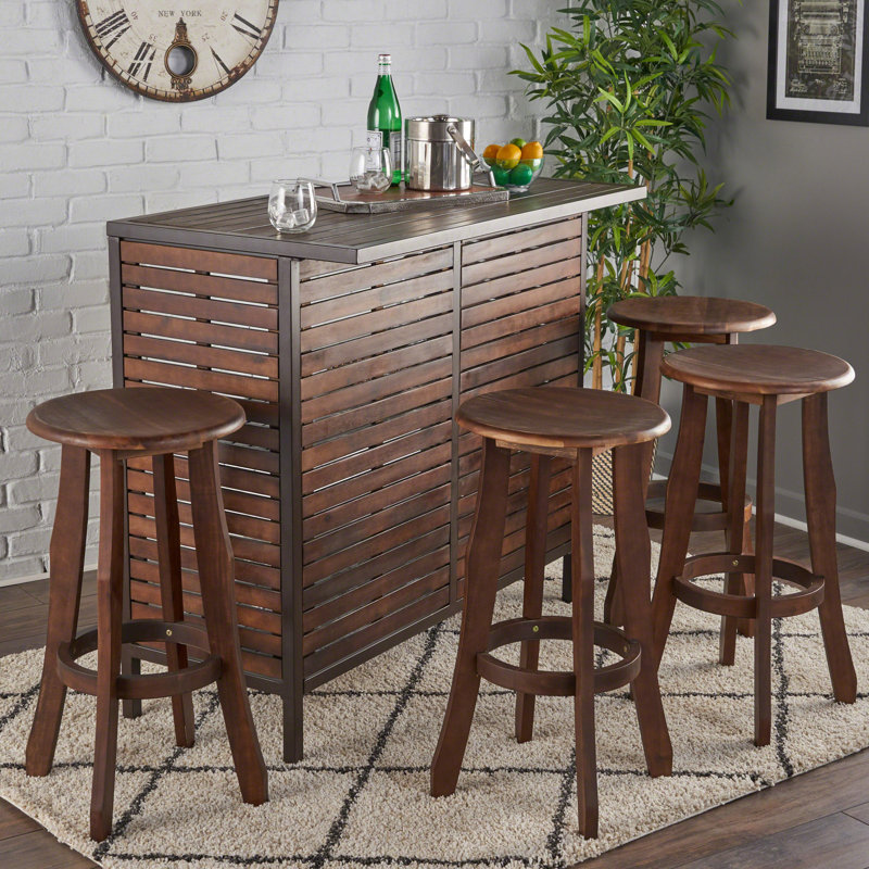 Williston Forge Twickenham Bar with Wine Storage Reviews Wayfair